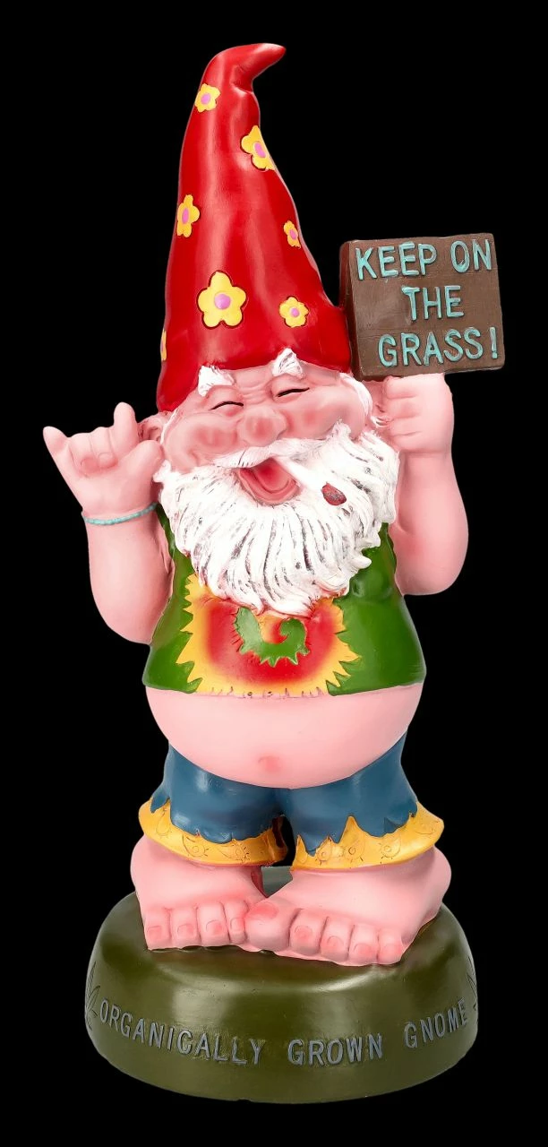 Gartenzwerg Figur - Hippie Gnom Kiffer 3 Gartenzwerg Figur - Hippie Gnom Kiffer