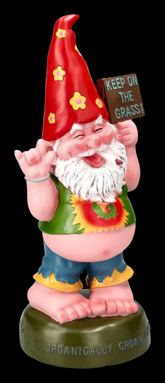 Gartenzwerg Figur - Hippie Gnom Kiffer 4 Gartenzwerg Figur - Hippie Gnom Kiffer – Bild 2