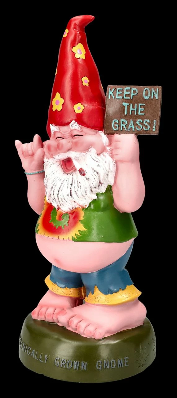 Gartenzwerg Figur - Hippie Gnom Kiffer 5 Gartenzwerg Figur - Hippie Gnom Kiffer – Bild 3