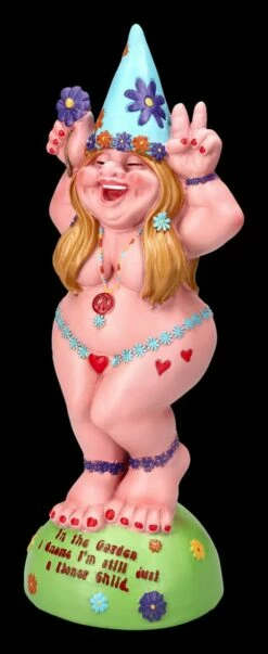 Gartenzwerg Figur - Hippie Lady Flower Power -FIGUREN Verkäufe 2D FS24479 Gartenzwerg Figur Hippie Lady Flower Power 6 1280x1280