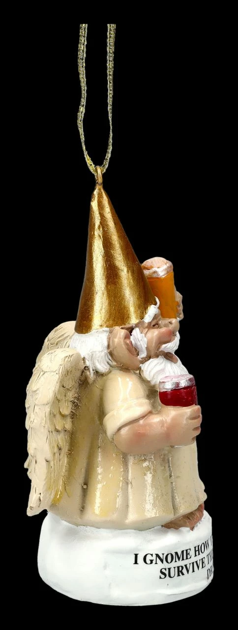 Christbaumschmuck - Gartenzwerg Engel Mit Bier 9 Christbaumschmuck - Gartenzwerg Engel Mit Bier – Bild 7