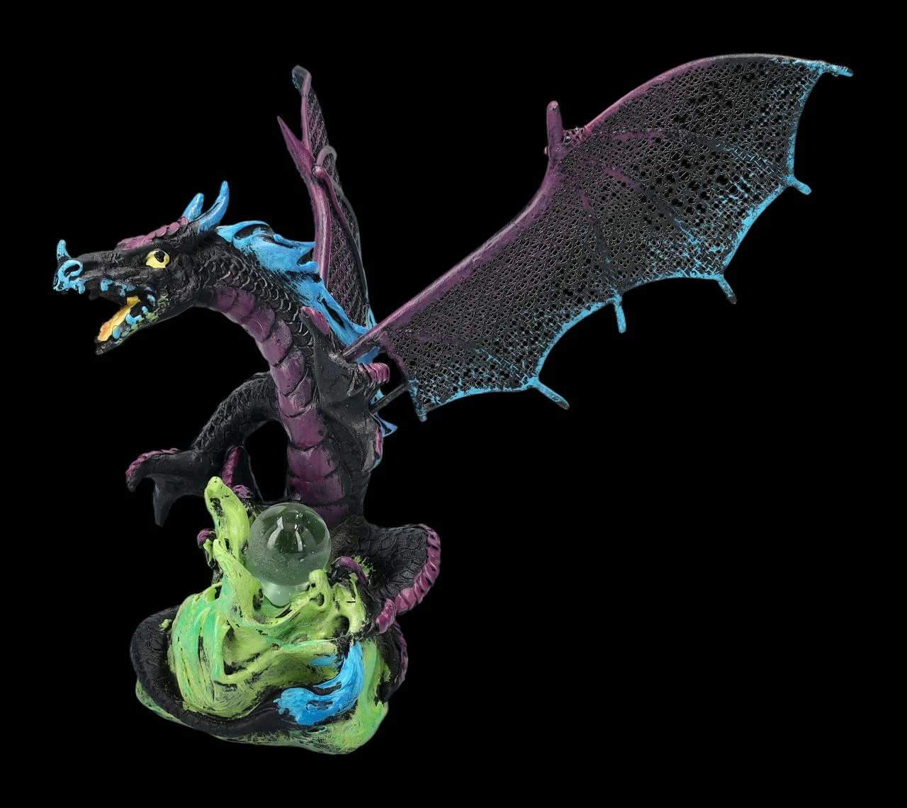 Pterosaur Drachen Figur Blau-lila 4 Pterosaur Drachen Figur Blau-lila – Bild 2