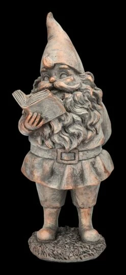 Gartenzwerg Figur Liest Buch