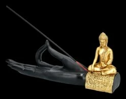 Räucherhalter - Buddha Figur Auf Hand -FIGUREN Verkäufe 2D FS24530 Raucherhalter Buddha Figur auf Hand 6 1280x1280