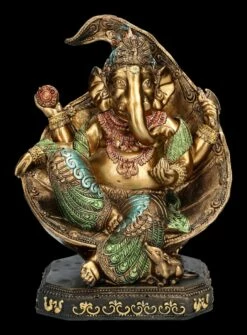 Ganesha Figur Auf Thron