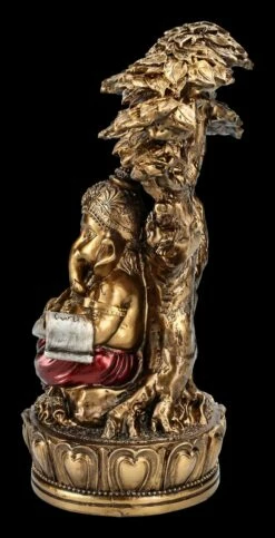 Ganesha Figur Mit Schriftrolle Unterm Baum 12 Ganesha Figur Mit Schriftrolle Unterm Baum -FIGUREN Verkäufe 2D FS24539 Ganesha Figur mit Schriftrolle unter Baum 2 1280x1280