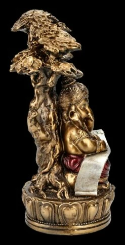 Ganesha Figur Mit Schriftrolle Unterm Baum 14 Ganesha Figur Mit Schriftrolle Unterm Baum -FIGUREN Verkäufe 2D FS24539 Ganesha Figur mit Schriftrolle unter Baum 4 1280x1280