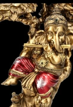 Ganesha Figur Musiziert Unter Baum -FIGUREN Verkäufe 2D FS24540 Ganesha Figur musiziert unter Baum 7 1280x1280