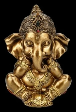 Ganesha Figur Klein Nachdenklich