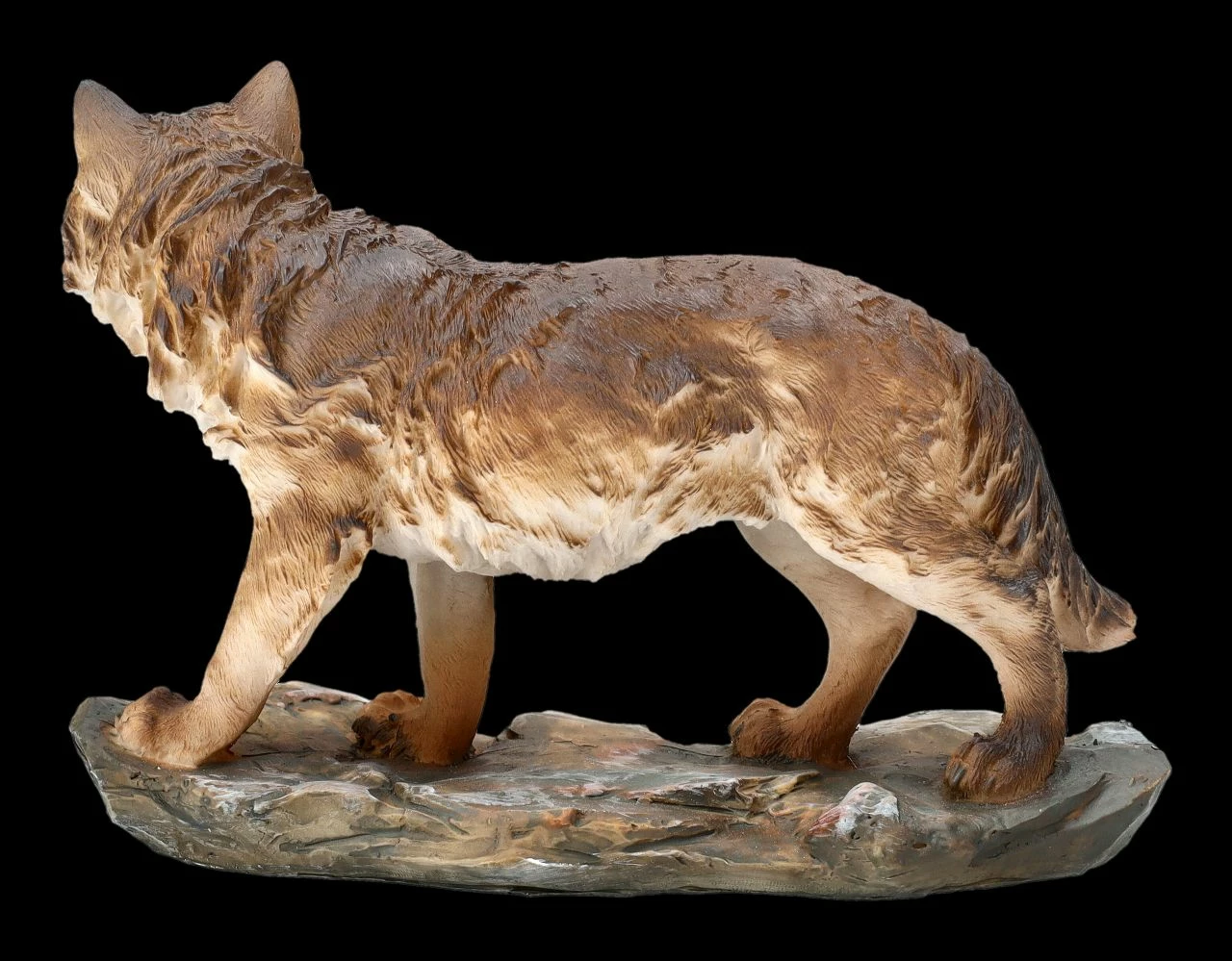 Wolfsfigur Grau Stehend 7 Wolfsfigur Grau Stehend – Bild 5