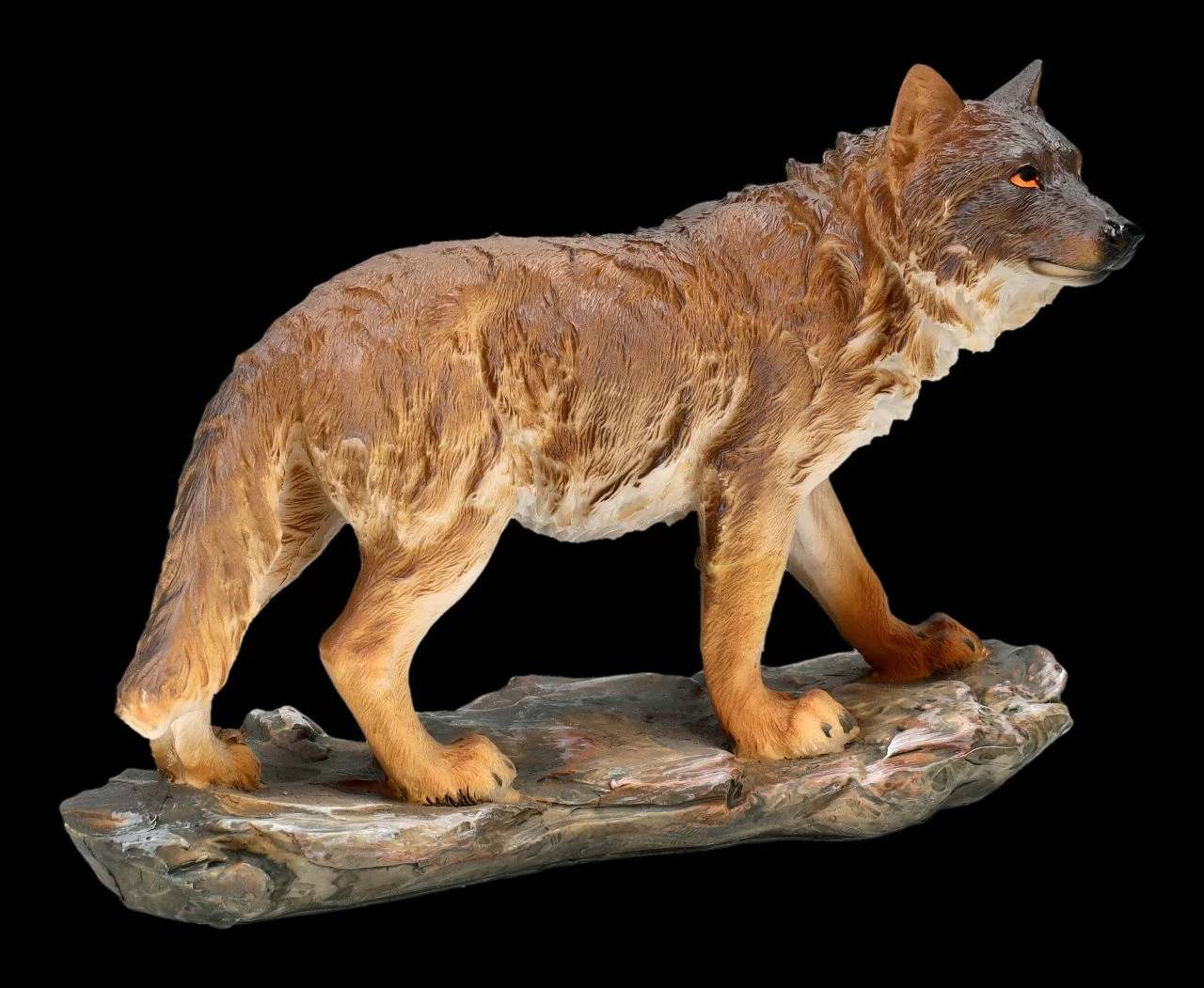 Wolfsfigur Grau Stehend 5 Wolfsfigur Grau Stehend – Bild 3