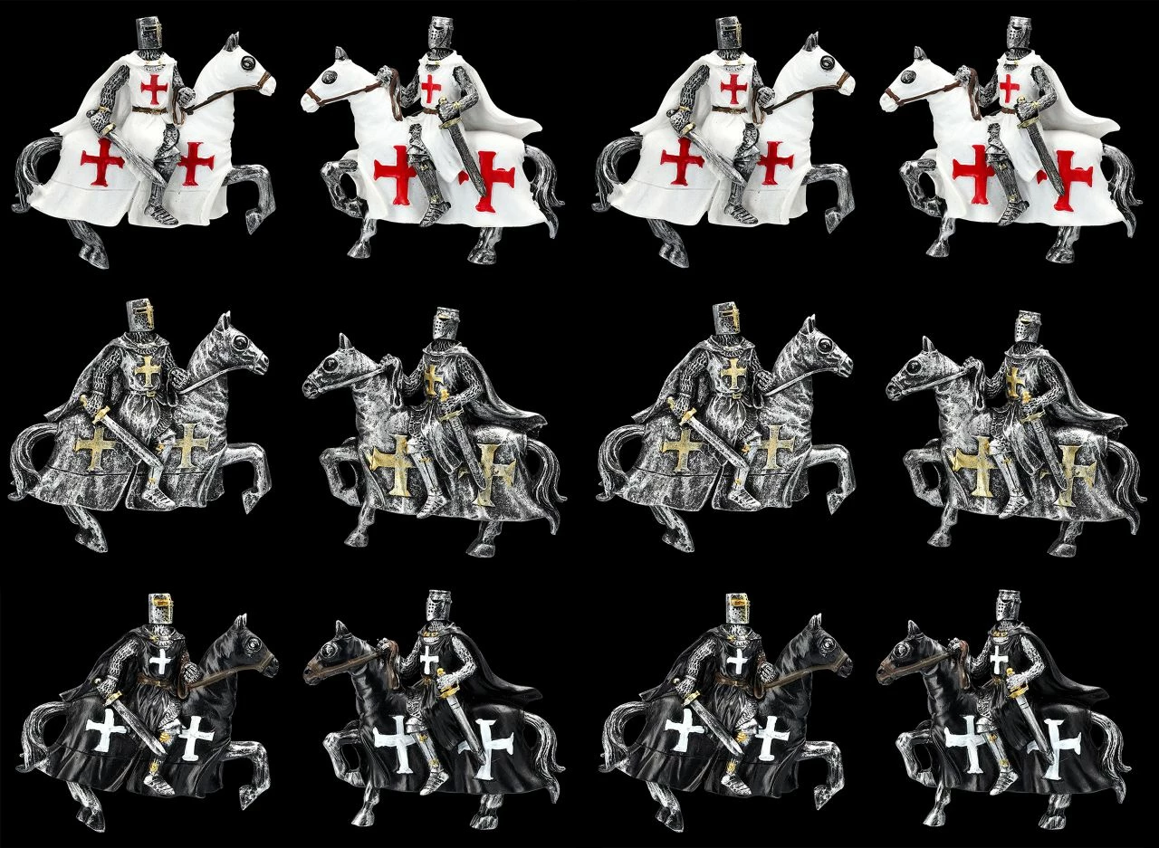 Magnete - Reitende Kreuzritter 12er Set 3 Magnete - Reitende Kreuzritter 12er Set