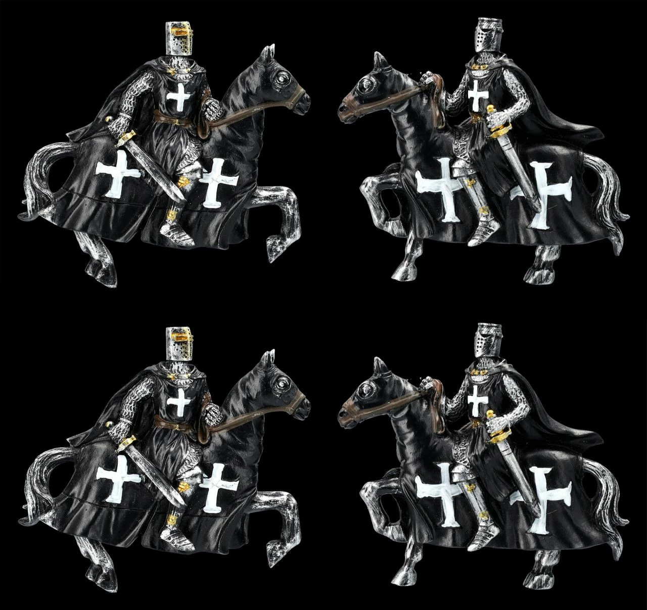 Magnete - Reitende Kreuzritter 12er Set 6 Magnete - Reitende Kreuzritter 12er Set – Bild 4