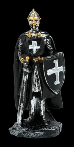 Ritterfiguren - Kreuzritter 12er Set Schwarz 8 Cm -FIGUREN Verkäufe 2D FS24574 Ritterfiguren Kreuzritter 12er schwarz 18 1280x1280