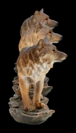 Wolf Figuren - Stehend Grau 3er Set -FIGUREN Verkäufe 2D FS24606 Wolf Figuren Stehend grau 3er Set 4 1280x1280