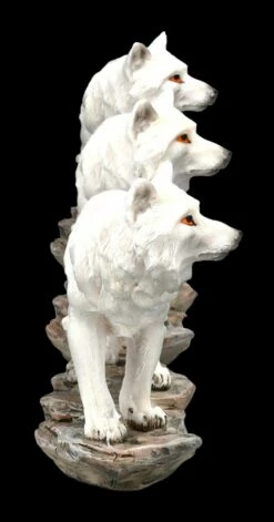 Wolf Figuren - Stehend Weiß 3er Set -FIGUREN Verkäufe 2D FS24609 Wolf Figuren Stehend weiss 3er Set 4 1280x1280