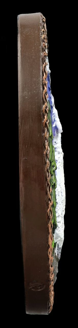 Wandrelief - Weißer Wolf In Den Bergen 8 Wandrelief - Weißer Wolf In Den Bergen – Bild 6