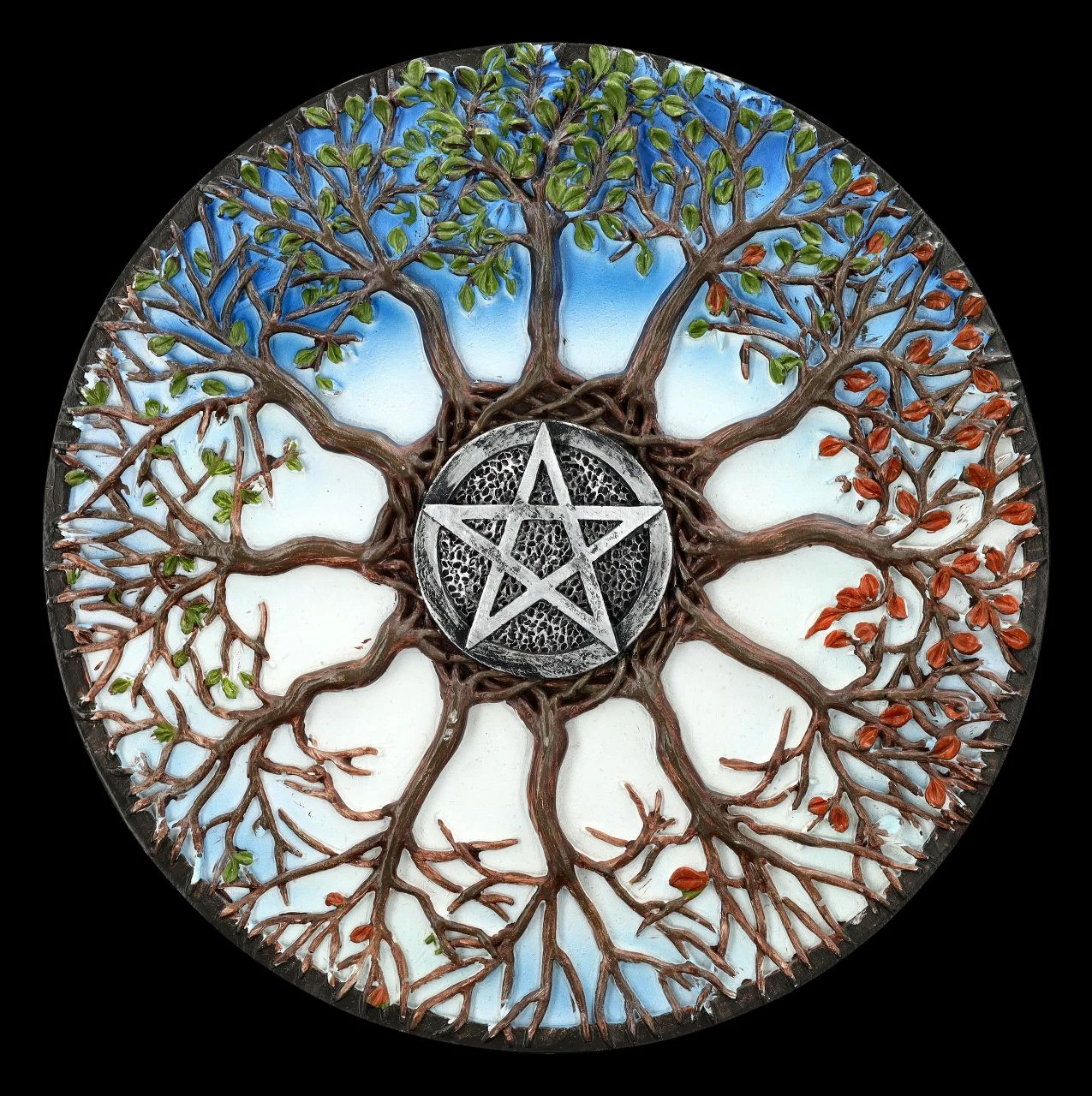 Wandrelief - Lebensbaum Jahreszeiten 3 Wandrelief - Lebensbaum Jahreszeiten