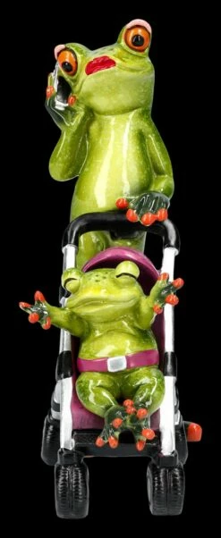 Lustige Frosch Figur - Mama Und Kind Spazieren -FIGUREN Verkäufe 2D FS24629 Lustige Frosch Figur Mama und Kind spazieren 1 1280x1280