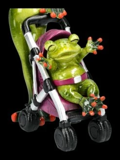 Lustige Frosch Figur - Mama Und Kind Spazieren -FIGUREN Verkäufe 2D FS24629 Lustige Frosch Figur Mama und Kind spazieren 7 1280x1280