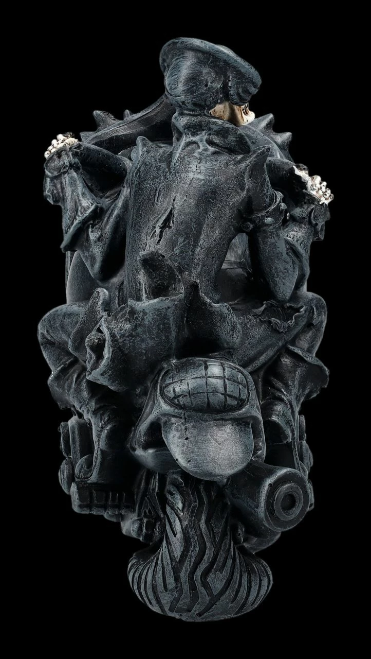 Skelett Figur Motorrad - Rebel Rider Schwarz 8 Skelett Figur Motorrad - Rebel Rider Schwarz – Bild 6