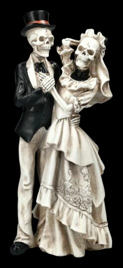 Skelett Figur - Lachendes Brautpaar