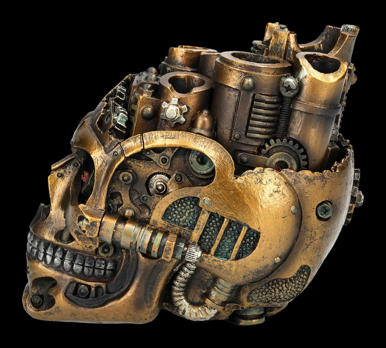 Steampunk Totenkopf Schatulle - Gear Skull 8 Steampunk Totenkopf Schatulle - Gear Skull – Bild 6