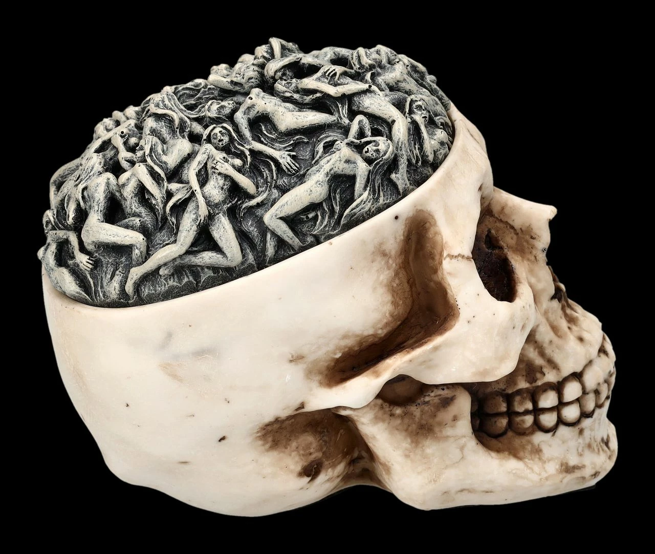 Totenkopf Schatulle - Hells Desire Deckel 8 Totenkopf Schatulle - Hells Desire Deckel – Bild 6