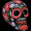 Totenkopf - Schwarz Mit Roten Blumen DOD 1 Totenkopf - Schwarz Mit Roten Blumen DOD -FIGUREN Verkäufe 2D FS24744 Totenkopf SChwarz mit roten Blumen DOD 6 1280x1280