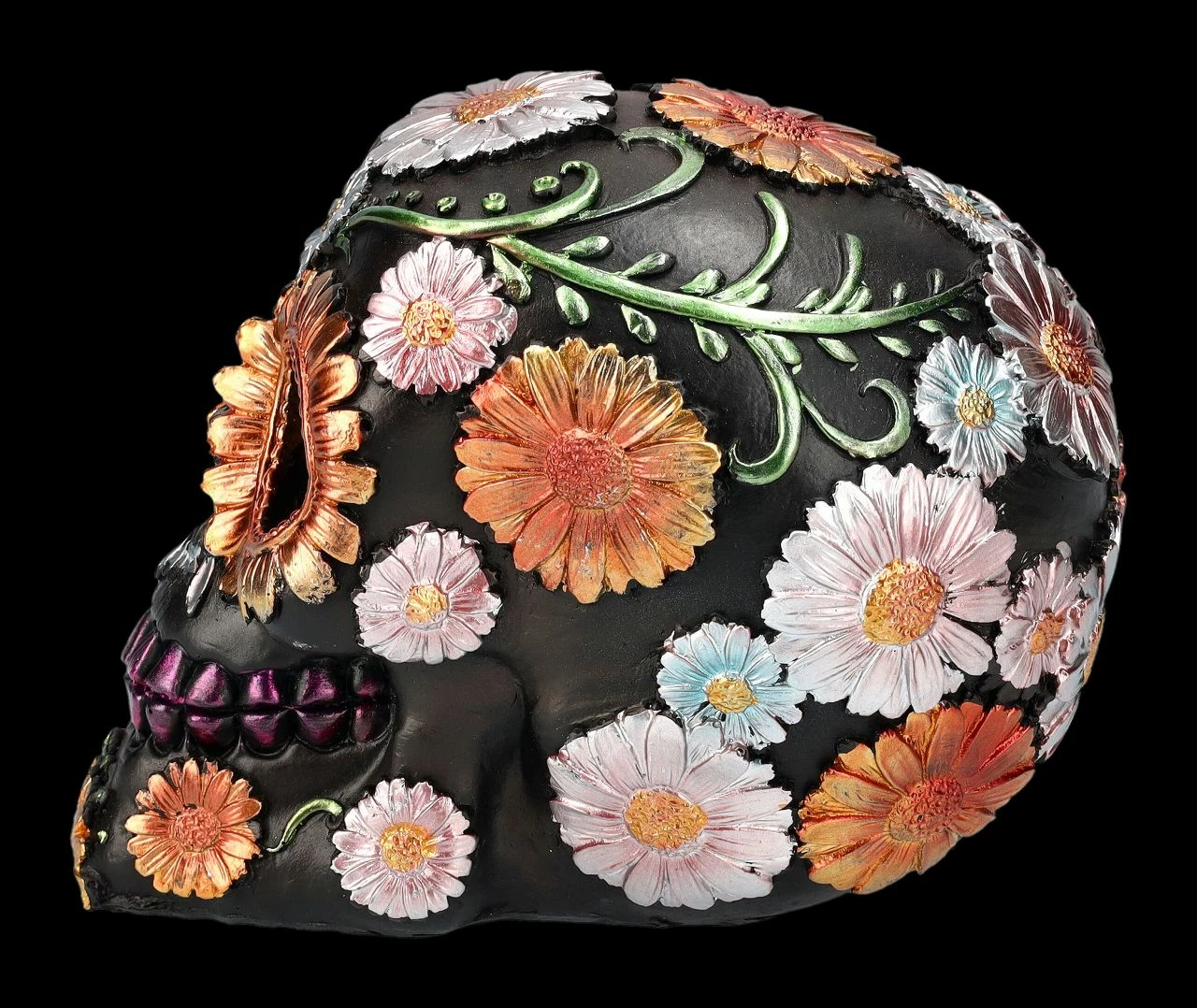 Totenkopf - Schwarz Mit Metallic Farben DOD 6 Totenkopf - Schwarz Mit Metallic Farben DOD – Bild 4