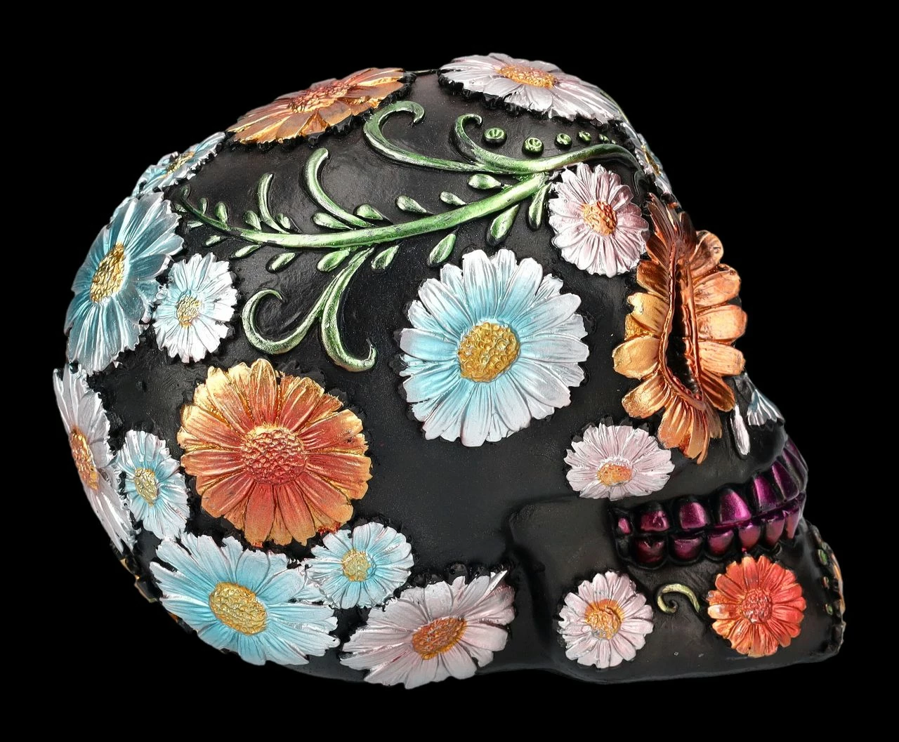 Totenkopf - Schwarz Mit Metallic Farben DOD 8 Totenkopf - Schwarz Mit Metallic Farben DOD – Bild 6