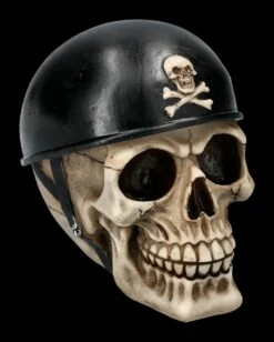 Totenkopf - Schädel Mit Biker Helm