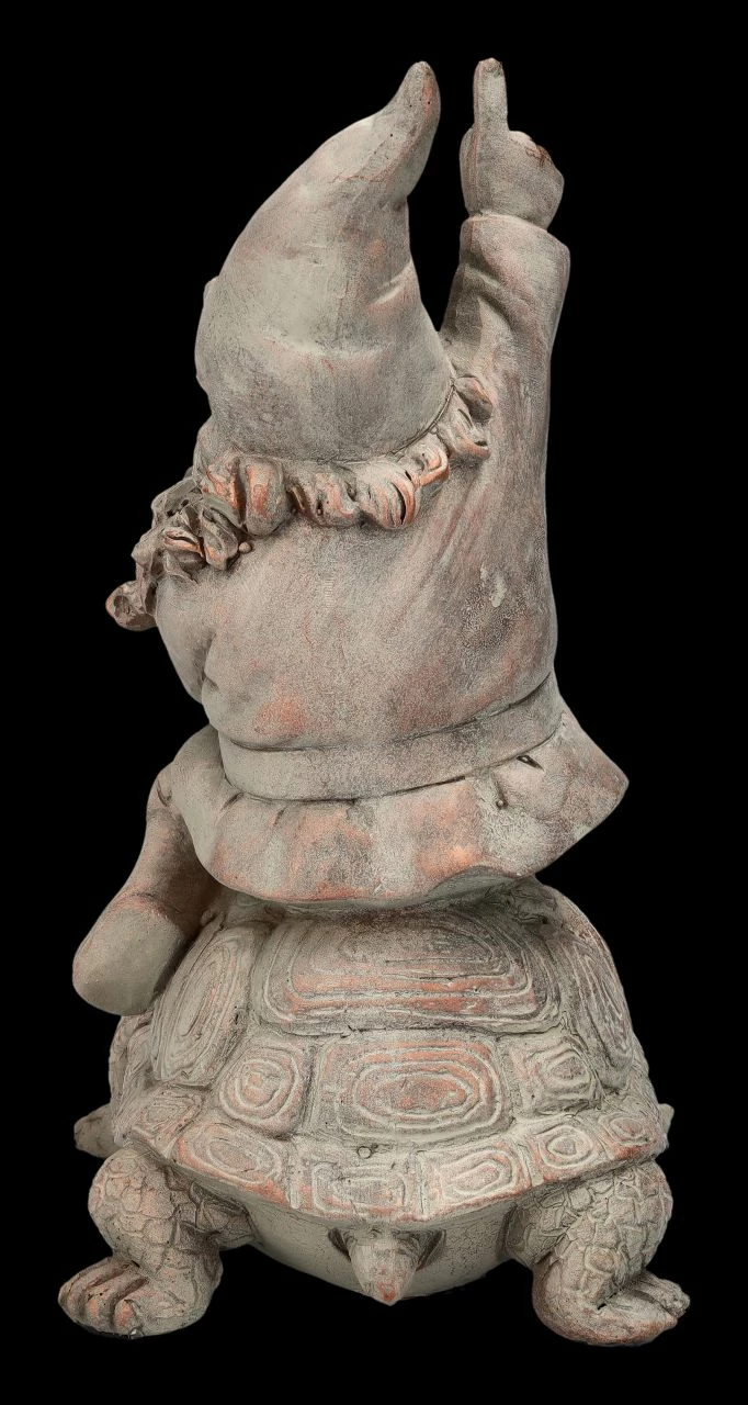 Gartenzwerg Figur - Reitet Auf Schildkröte 5 Gartenzwerg Figur - Reitet Auf Schildkröte – Bild 3