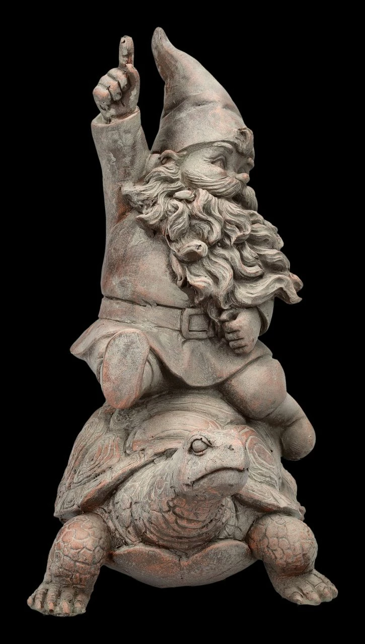 Gartenzwerg Figur - Reitet Auf Schildkröte 7 Gartenzwerg Figur - Reitet Auf Schildkröte – Bild 5