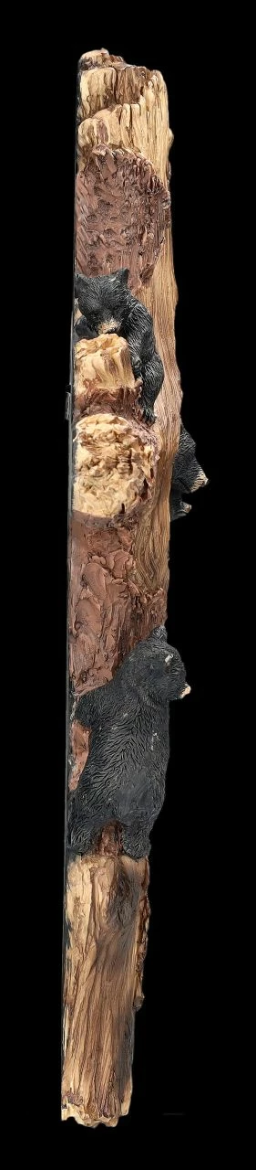 Wandrelief Kreuz - Schwarzbären Auf Baum 7 Wandrelief Kreuz - Schwarzbären Auf Baum – Bild 5