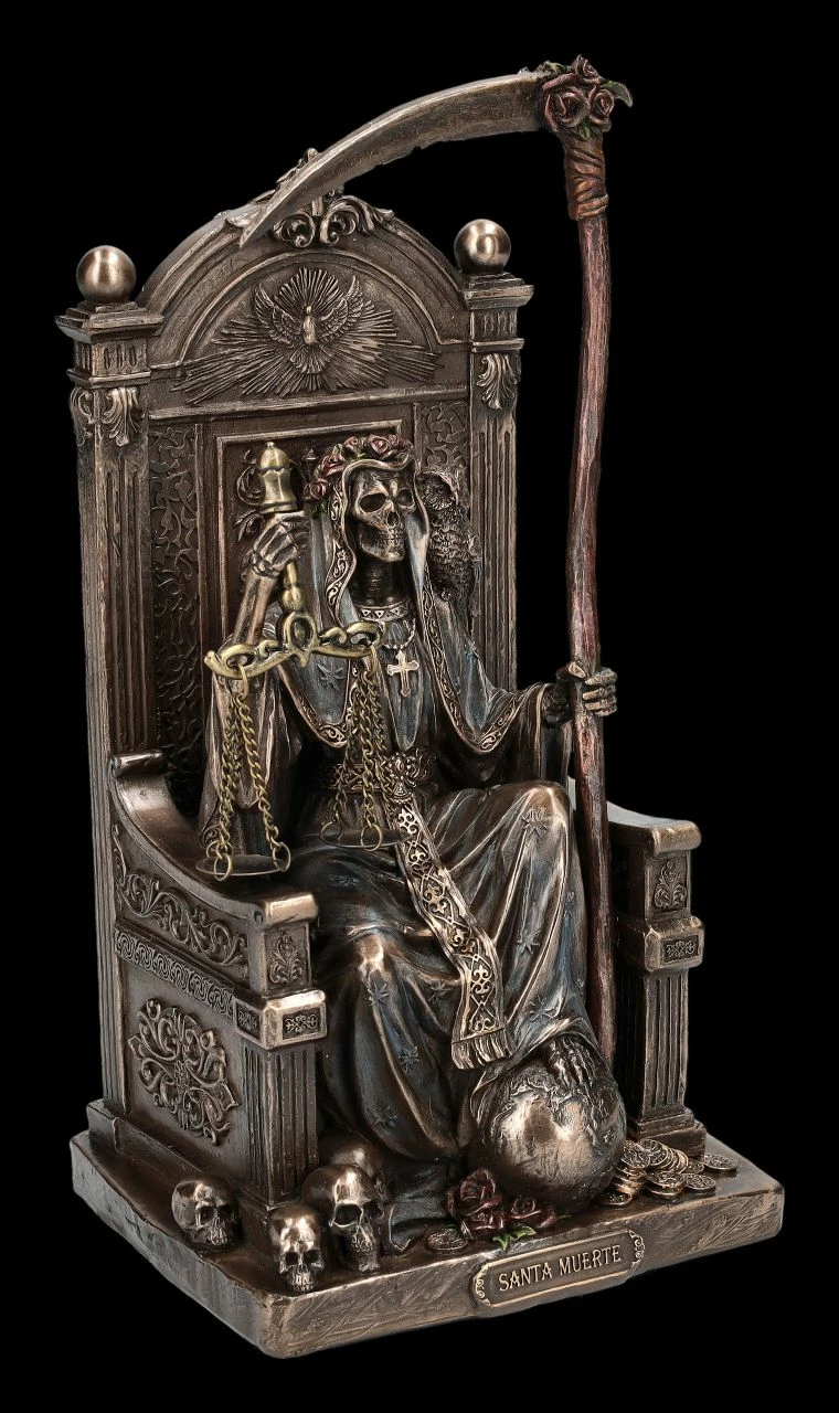 Reaper Figur - Santa Muerte Auf Thron Mit Sense 4 Reaper Figur - Santa Muerte Auf Thron Mit Sense – Bild 2