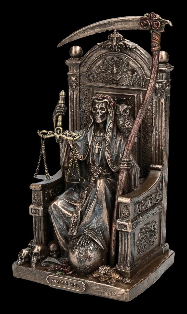 Reaper Figur - Santa Muerte Auf Thron Mit Sense 5 Reaper Figur - Santa Muerte Auf Thron Mit Sense – Bild 3