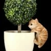 Katzen Baby Figur Als Blumentopf-Hänger