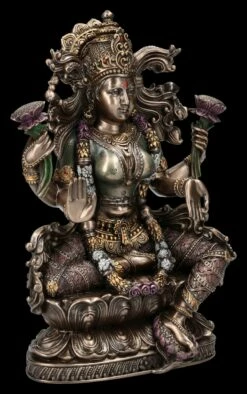 Lakshmi Figur Sitzt Auf Lotusthron -FIGUREN Verkäufe 2D FS24818 Lakshmi Figur sitzt auf Lotusbl te 5 1280x1280