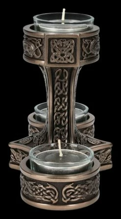 Teelichthalter - Thor's Hammer Mjolnir Bronziert -FIGUREN Verkäufe 2D FS24821 Teelichthalter Thors Hammer bronziert 2 1280x1280