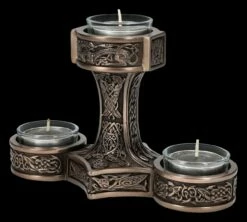 Teelichthalter - Thor's Hammer Mjolnir Bronziert -FIGUREN Verkäufe 2D FS24821 Teelichthalter Thors Hammer bronziert 6 1280x1280