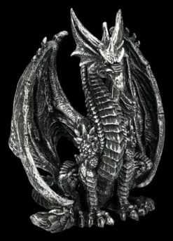 Drachen Figur - Wächter Silberfarben 10 Drachen Figur - Wächter Silberfarben -FIGUREN Verkäufe 2D FS24974 Drachen Figur W chter silberfarben 5 1280x1280