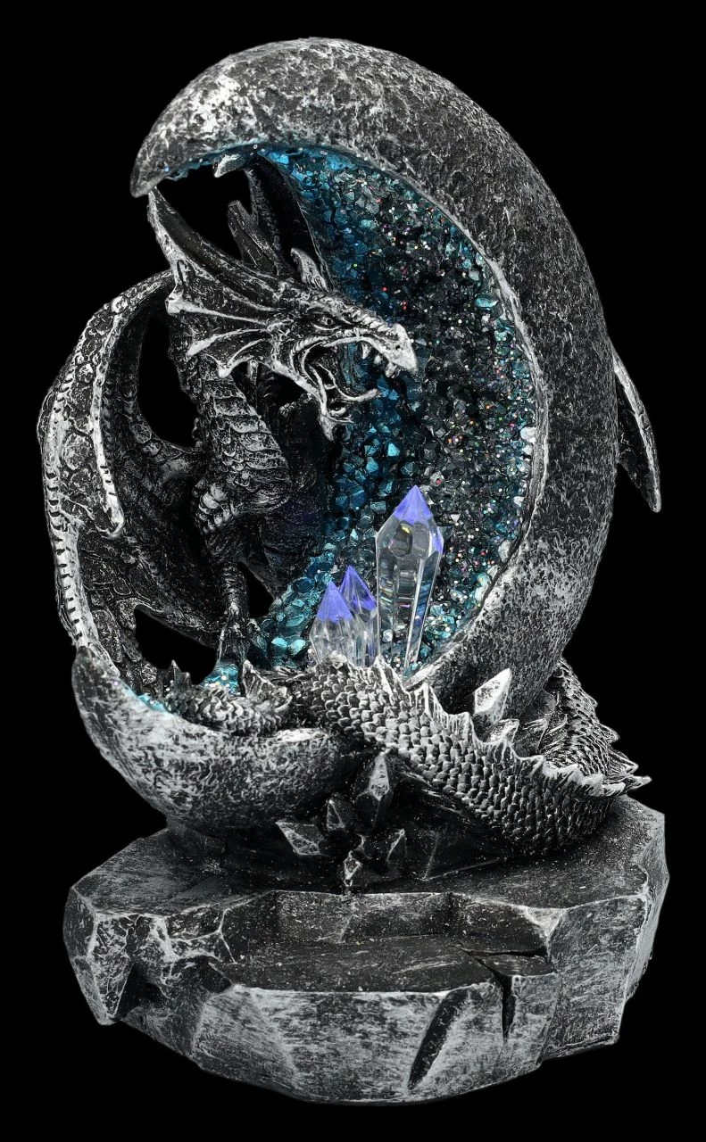 Drachenfigur Mit Mondsichel LED 4 Drachenfigur Mit Mondsichel LED – Bild 2