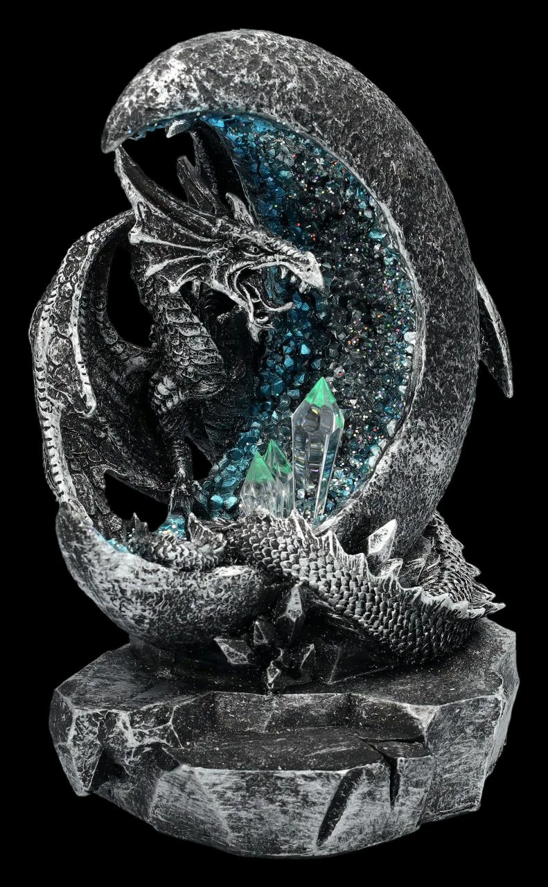 Drachenfigur Mit Mondsichel LED 5 Drachenfigur Mit Mondsichel LED – Bild 3