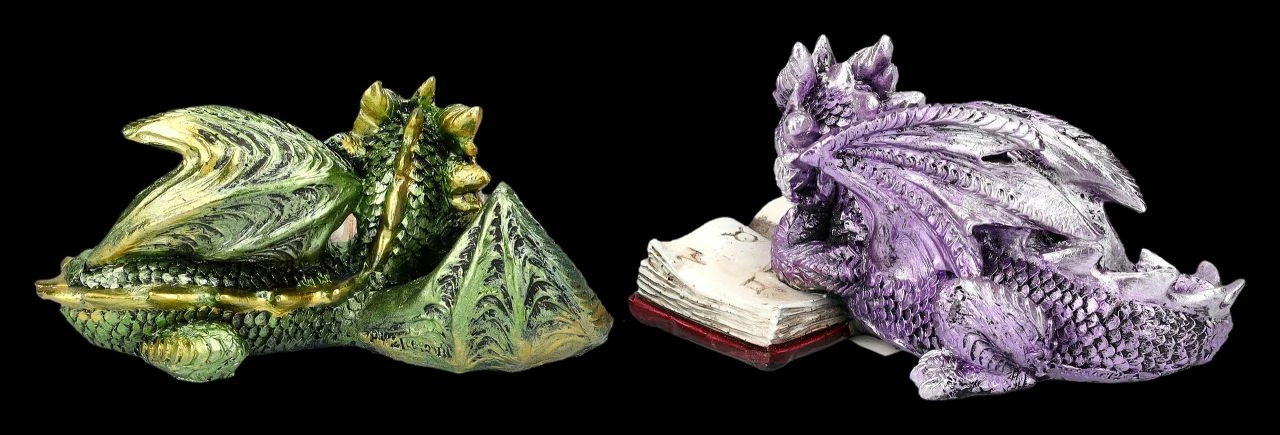 Drachen Figuren 2er Set Lesen Buch 6 Drachen Figuren 2er Set Lesen Buch – Bild 4