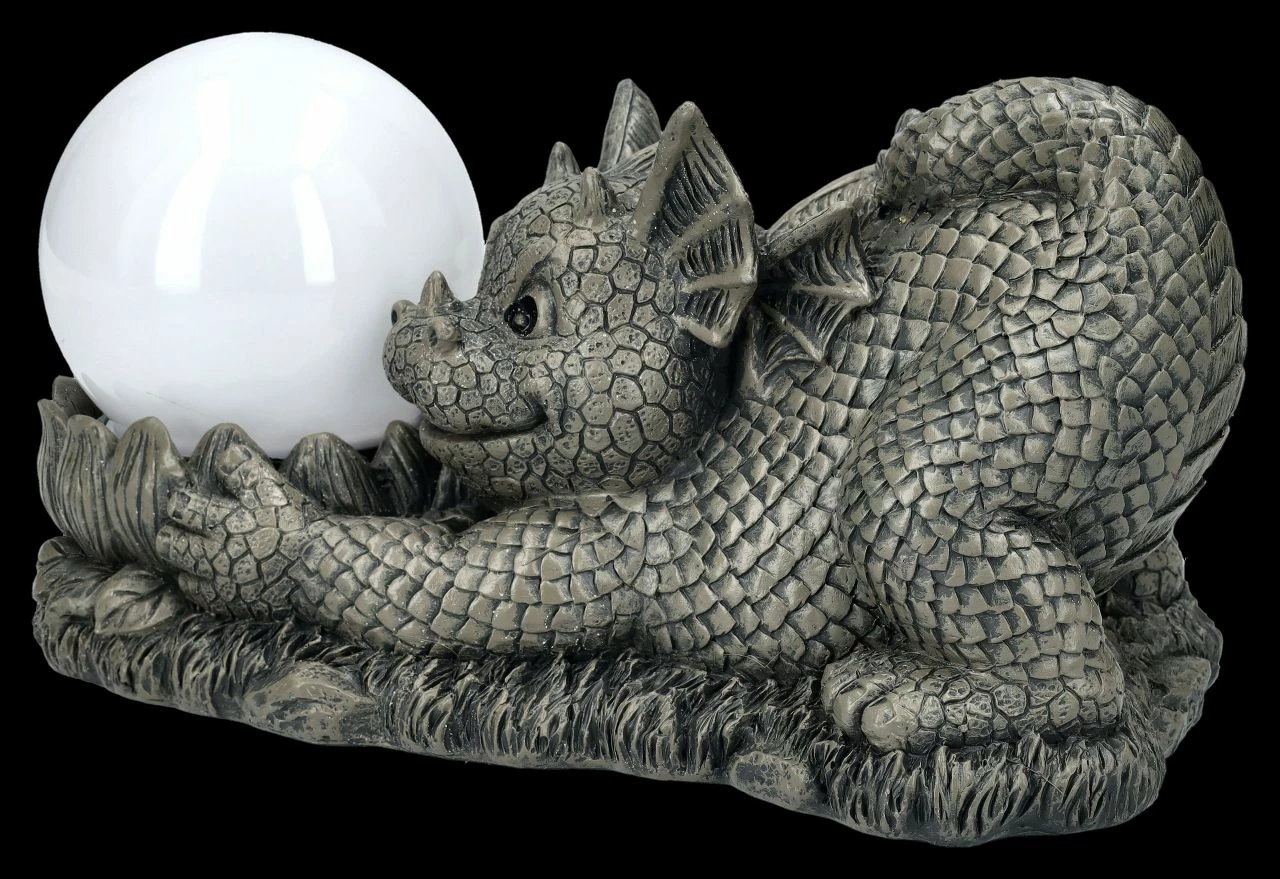 Garten Figur - Drache Spielt Mit Solarlampe 9 Garten Figur - Drache Spielt Mit Solarlampe – Bild 7