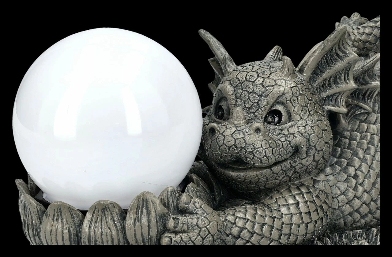 Garten Figur - Drache Spielt Mit Solarlampe 10 Garten Figur - Drache Spielt Mit Solarlampe – Bild 8