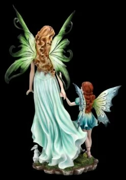 Elfen Figur Mutter Mit Tochter Und Hase -FIGUREN Verkäufe 2D FS25055 Elfen Figur Mutter mit Tochter und Hase 3 1280x1280