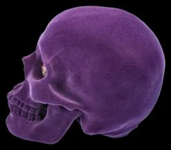 Totenkopf Lila Velours - Jewelled Gaze -FIGUREN Verkäufe 2D FS25062 Totenkopf Lila Velours Jewelled Gaze 3 1280x1280