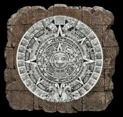 Wandrelief - Azteken Kalender Auf Mauer